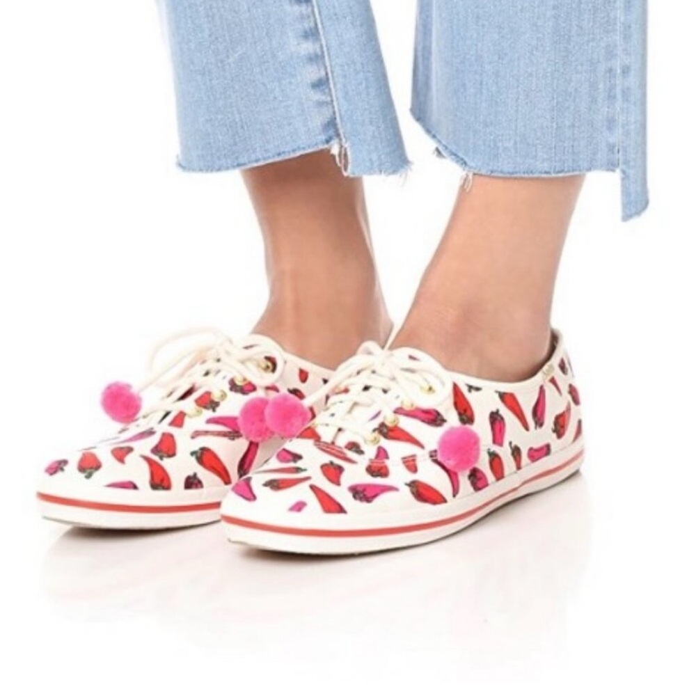 Kate spade x Keds chili pepper sneakers 10 - Picture 7 of 7